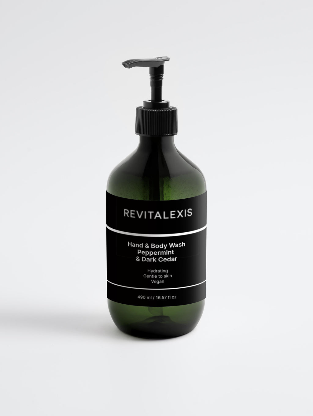 Hand & Body Wash, Peppermint & Dark Cedar