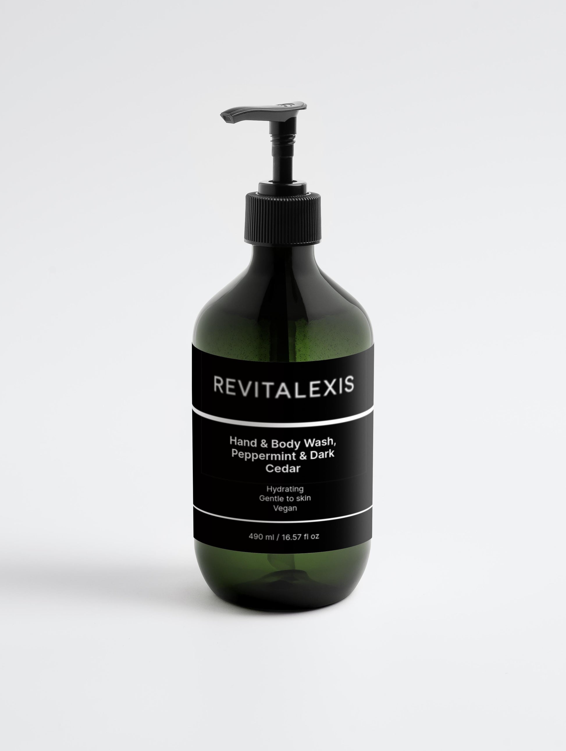 Hand & Body Wash, Peppermint & Dark Cedar