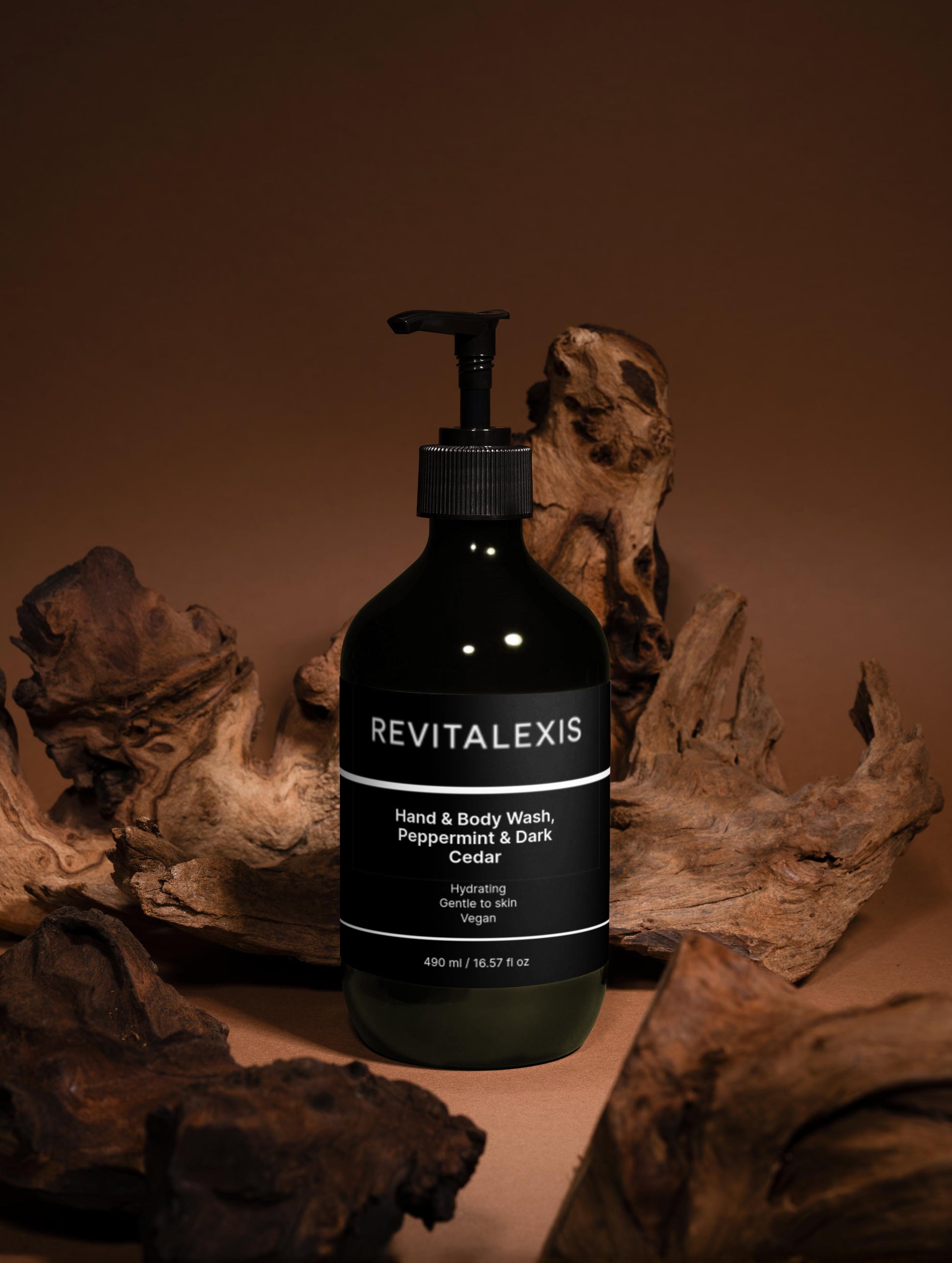 Hand & Body Wash, Peppermint & Dark Cedar